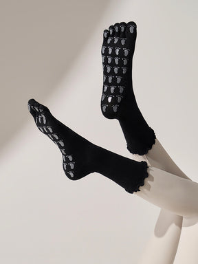 フリル 滑り止める付き クルーソックス