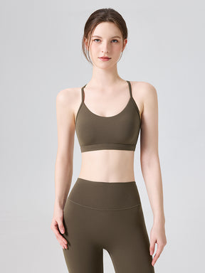 N66LYCRA®素材 美背 吸湿速乾 脇すっきり ヨガブラトップ
