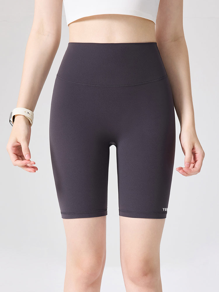 N66LYCRA®素材 ハイウエスト 美尻 ヨガショート丈レギンス