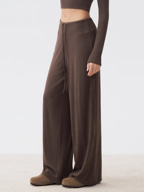 秋冬 ソフト ワイドパンツ