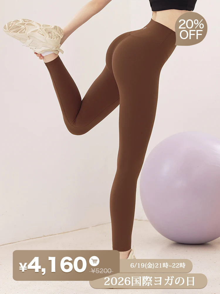 LYCRA®抗菌加工 ヒアルロン酸加工 美尻 レギンス　