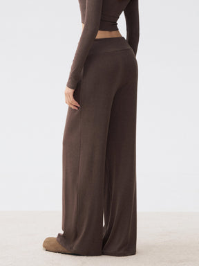 秋冬 ソフト ワイドパンツ