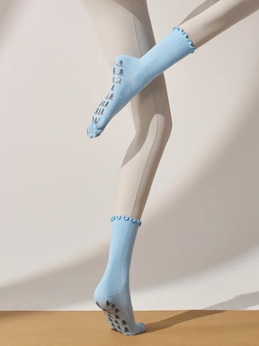 フリル 滑り止める付き クルーソックス