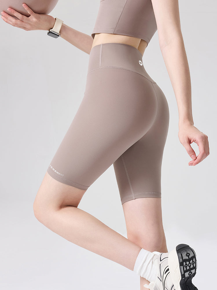 N66LYCRA®素材 ハイウエスト 美尻 ヨガショート丈レギンス