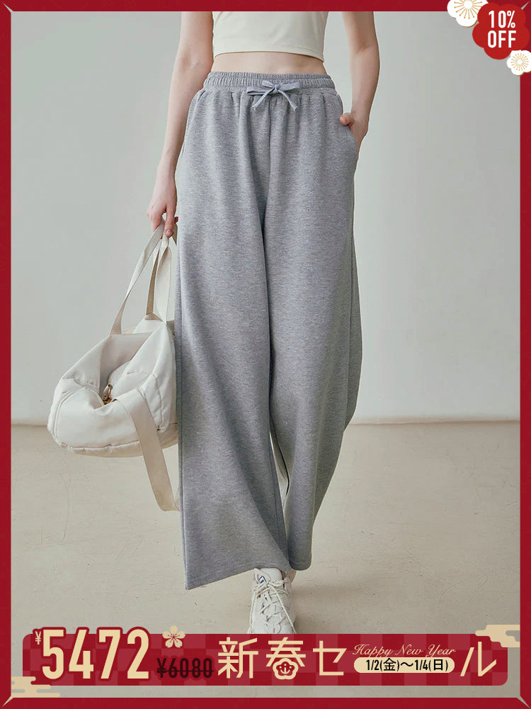 スウェットワイドパンツ