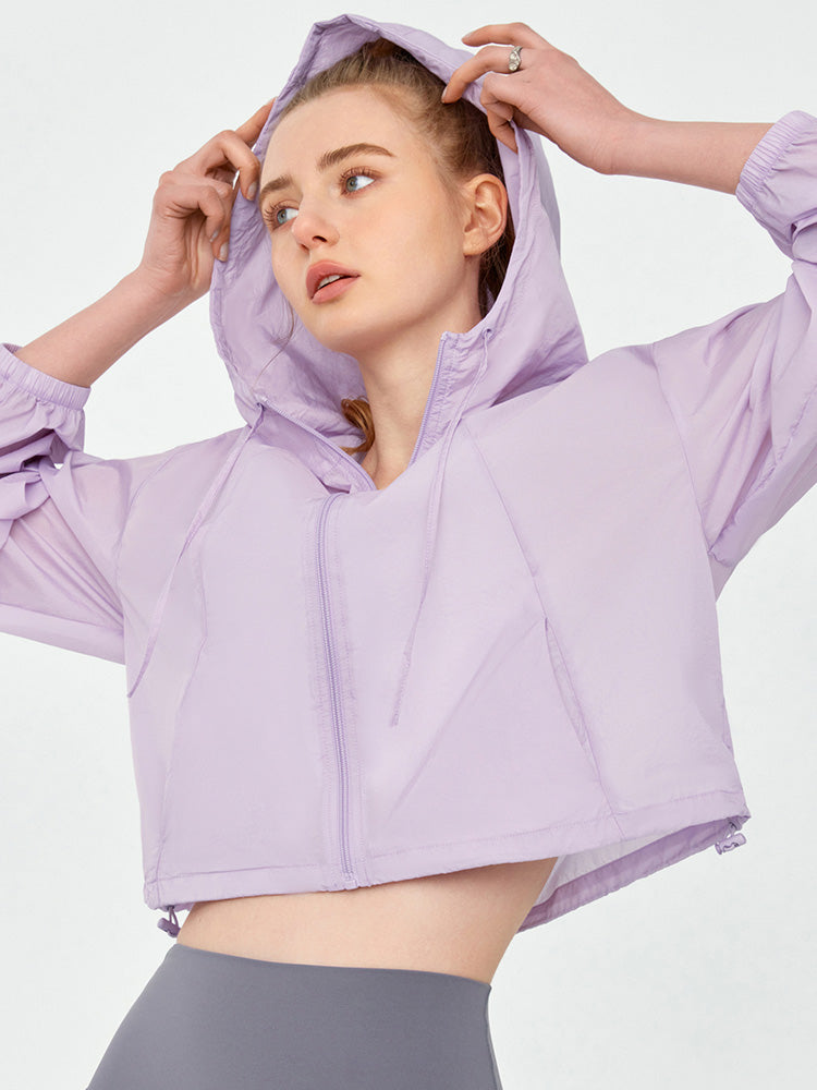 軽くて薄い UVカットパーカー  UPF50+紫外線対策