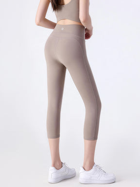 N66LYCRA®素材 ハイウエスト 7分丈ヨガレギンス