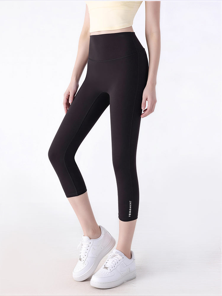 N66LYCRA®素材 ハイウエスト 7分丈ヨガレギンス
