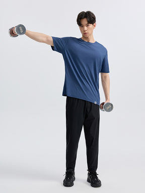 メンズ 吸湿速乾 クルーネック 半袖