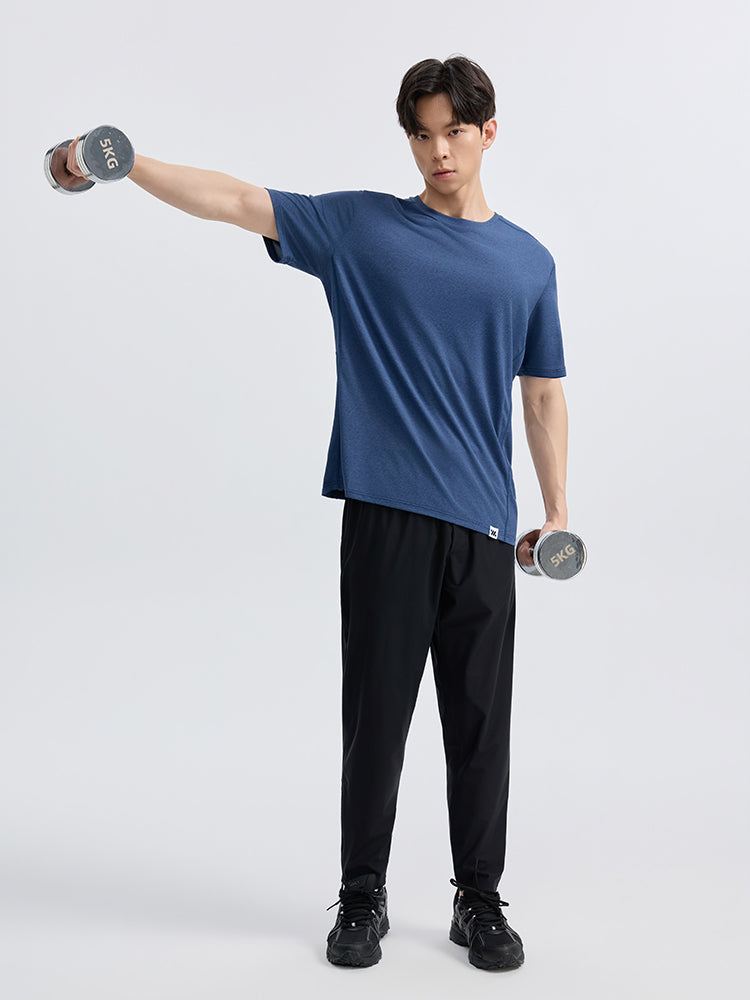 メンズ 吸湿速乾 クルーネック 半袖