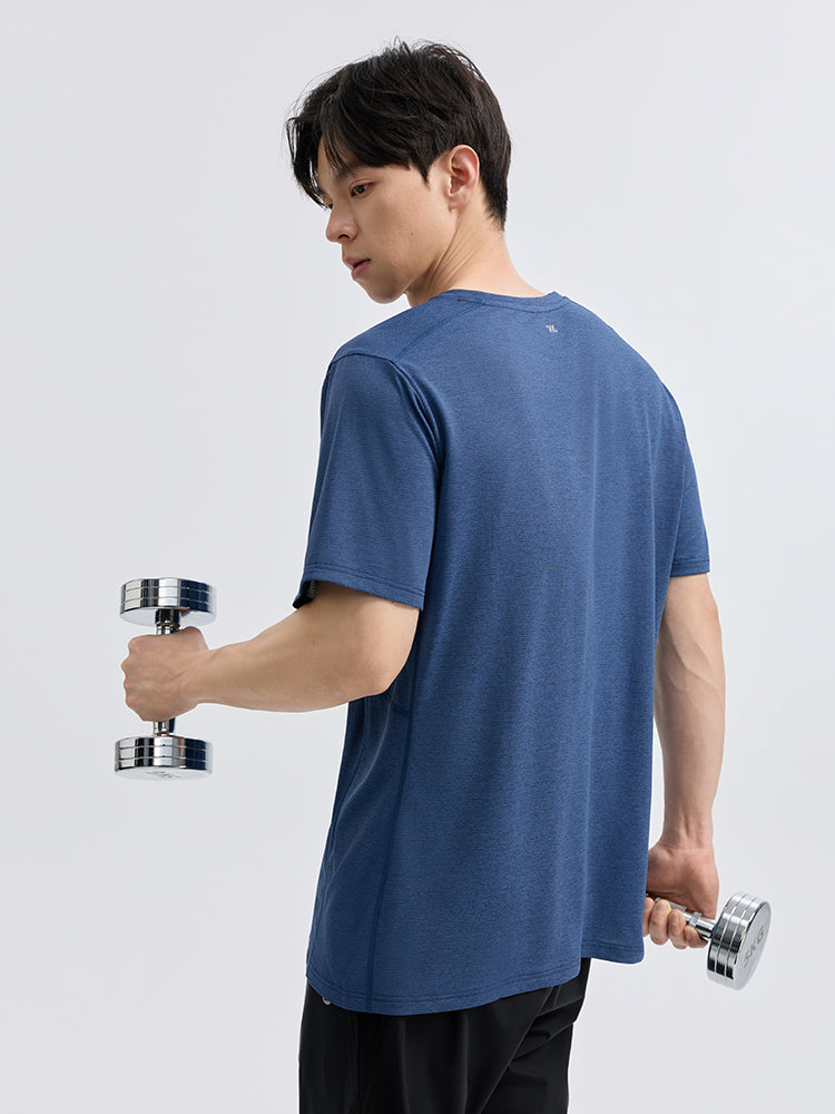 メンズ 吸湿速乾 クルーネック 半袖