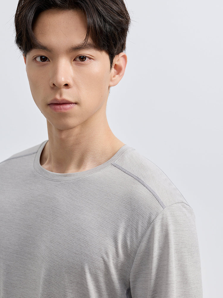 メンズ 吸湿速乾 クルーネック 半袖