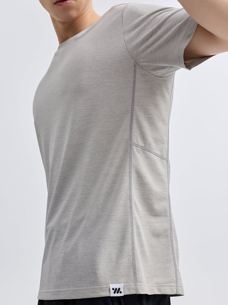 メンズ 吸湿速乾 クルーネック 半袖