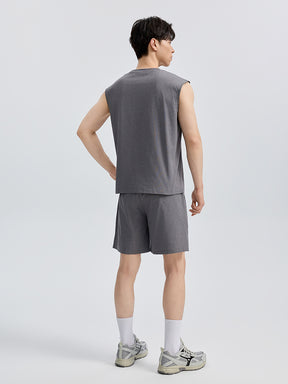 メンズ 吸汗速乾 マッスルフィット ノースリーブ