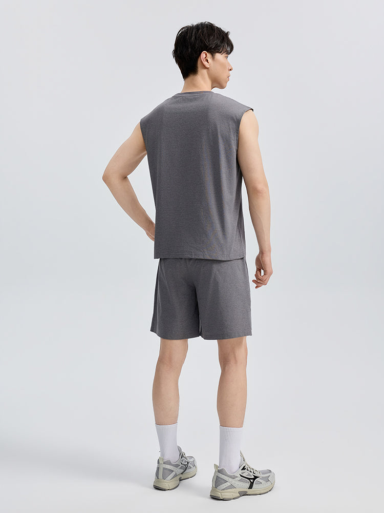 メンズ 吸汗速乾 マッスルフィット ノースリーブ