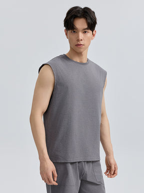 メンズ 吸汗速乾 マッスルフィット ノースリーブ