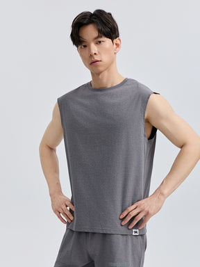 メンズ 吸汗速乾 マッスルフィット ノースリーブ