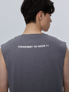 メンズ 吸汗速乾 マッスルフィット ノースリーブ