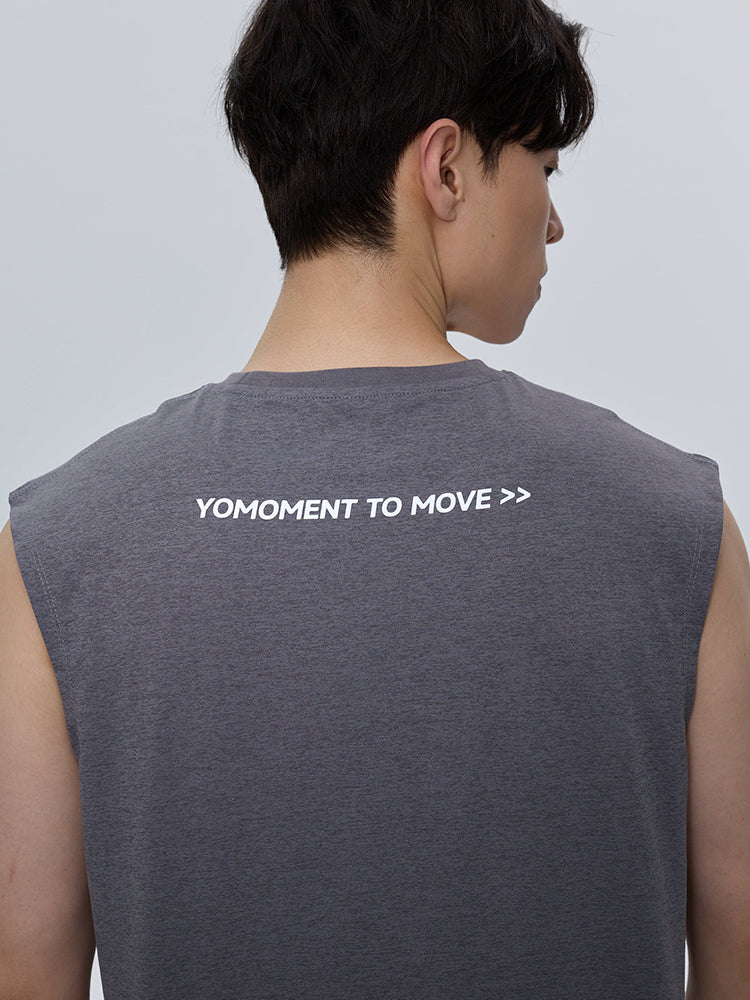 メンズ 吸汗速乾 マッスルフィット ノースリーブ