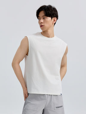 メンズ 吸汗速乾 マッスルフィット ノースリーブ