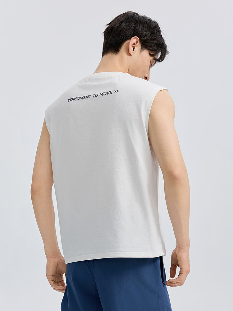 メンズ 吸汗速乾 マッスルフィット ノースリーブ