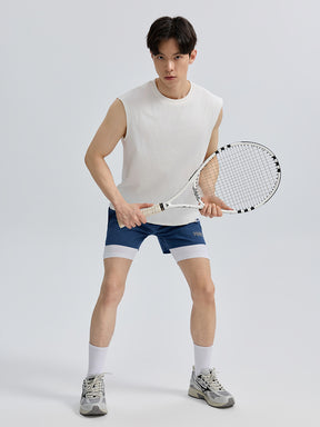 メンズ 吸汗速乾 マッスルフィット ノースリーブ