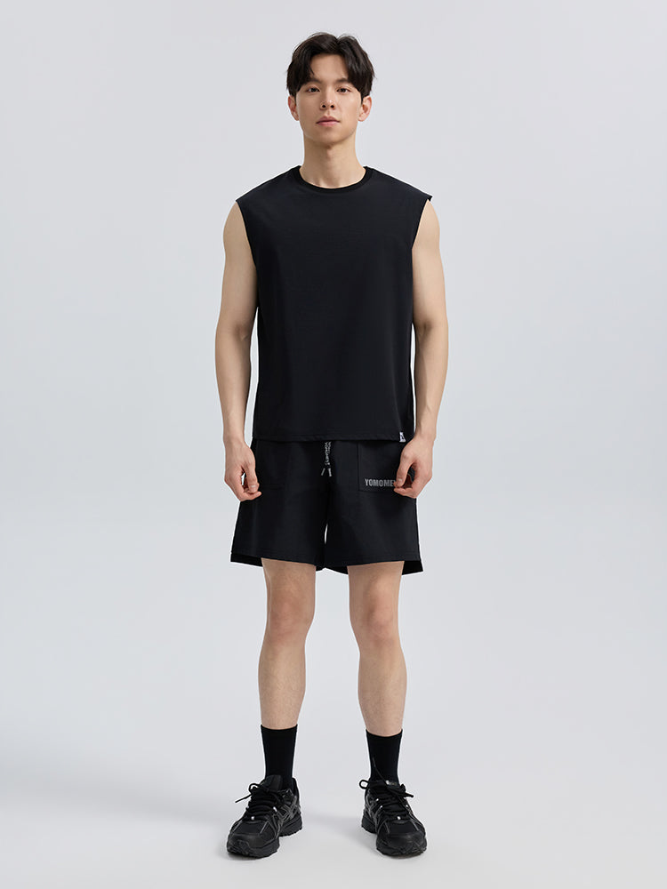 メンズ 吸汗速乾 マッスルフィット ノースリーブ