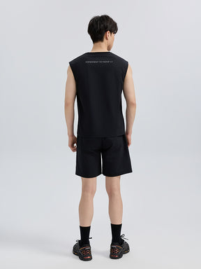 メンズ 吸汗速乾 マッスルフィット ノースリーブ