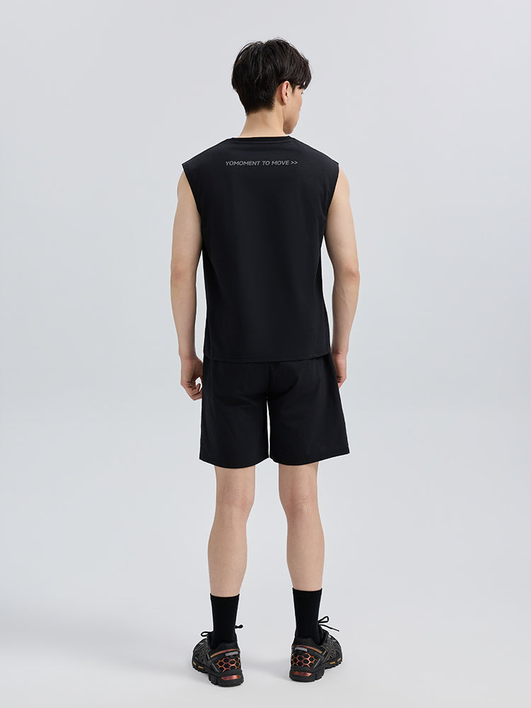 メンズ 吸汗速乾 マッスルフィット ノースリーブ