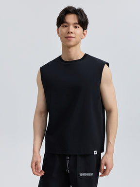 メンズ 吸汗速乾 マッスルフィット ノースリーブ