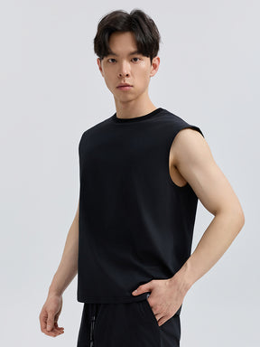 メンズ 吸汗速乾 マッスルフィット ノースリーブ