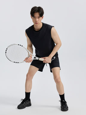 メンズ 吸汗速乾 マッスルフィット ノースリーブ