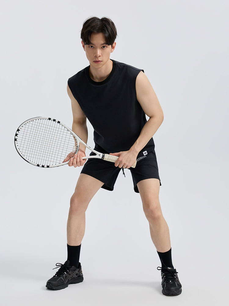 メンズ 吸汗速乾 マッスルフィット ノースリーブ