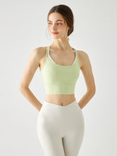 背中見せ 抗菌素材 レイヤード風 配色スポーツブラ