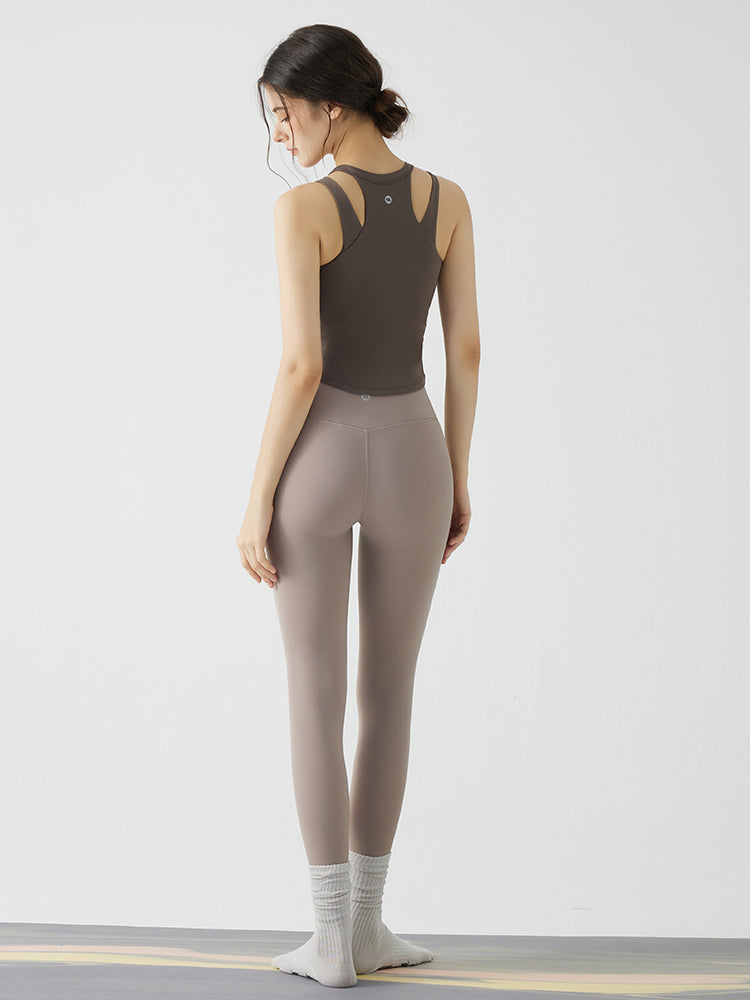 『新色追加』LYCRA®  シームレス  ヒップアップ  レギンス