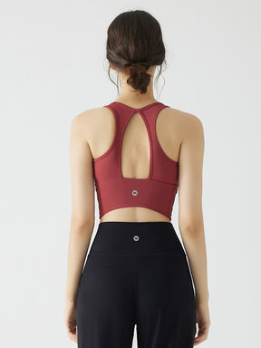 メッシュドレープ バックスタイル パッド付き ブラトップ 2way