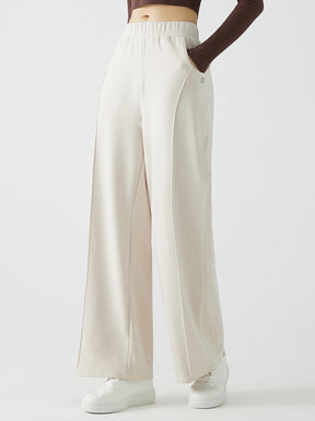 冬用 保温 ゆったり ワイドパンツ 裏起毛