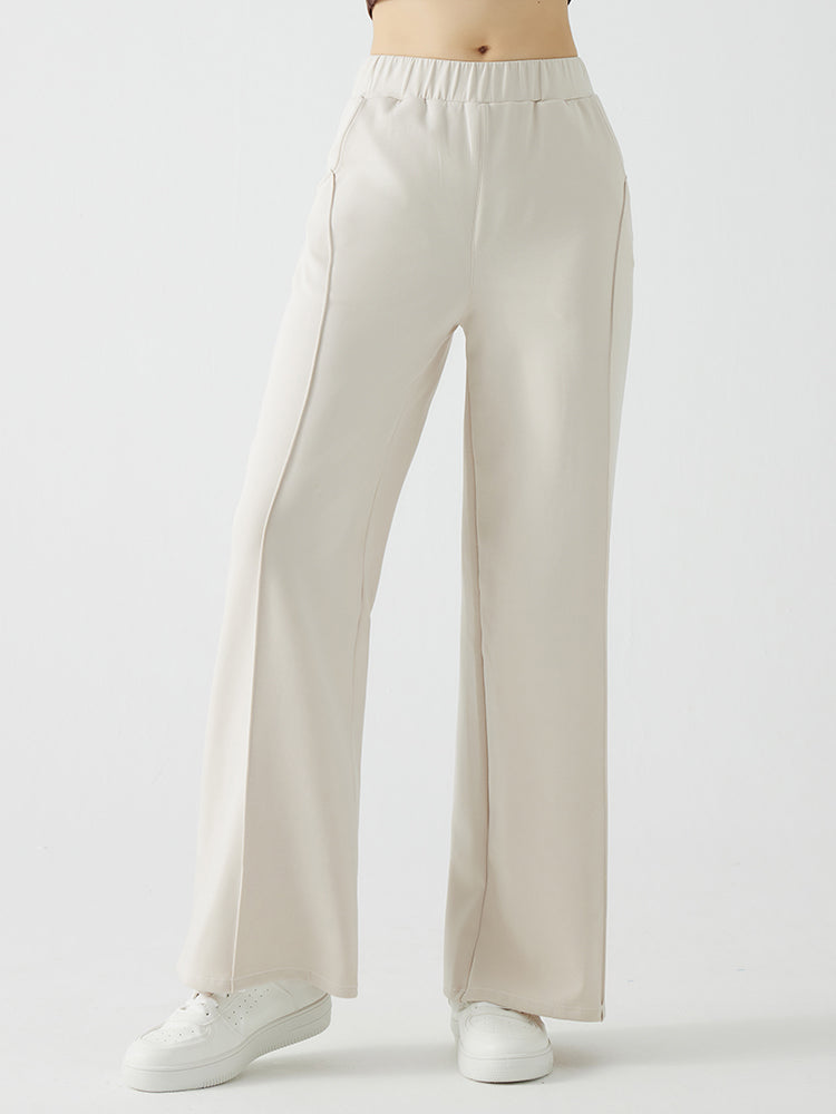 冬用 保温 ゆったり ワイドパンツ 裏起毛