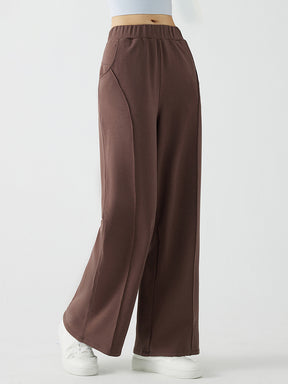 冬用 保温 ゆったり ワイドパンツ 裏起毛