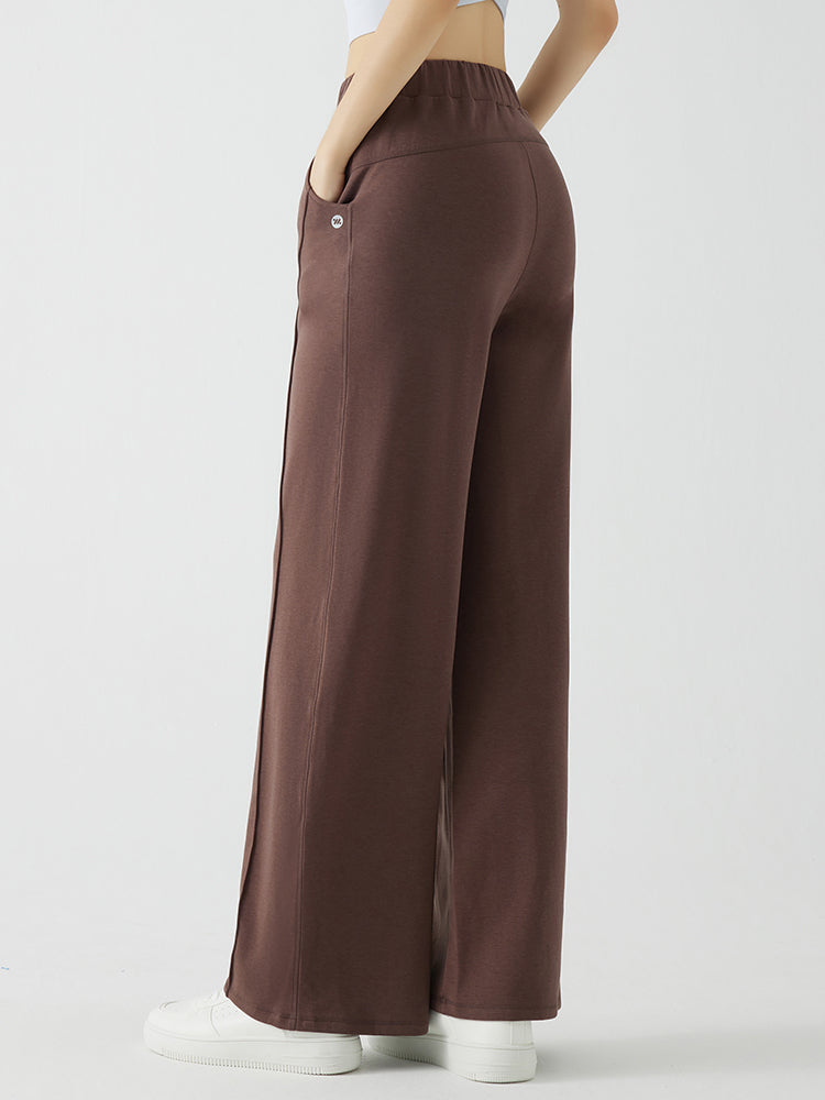 冬用 保温 ゆったり ワイドパンツ 裏起毛