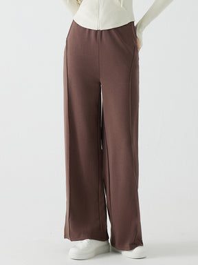 冬用 保温 ゆったり ワイドパンツ 裏起毛