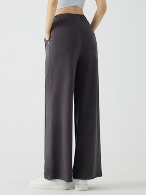 冬用 保温 ゆったり ワイドパンツ 裏起毛