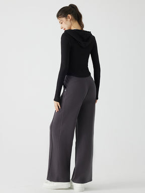 秋冬 スリムフィット フード付き パーカ