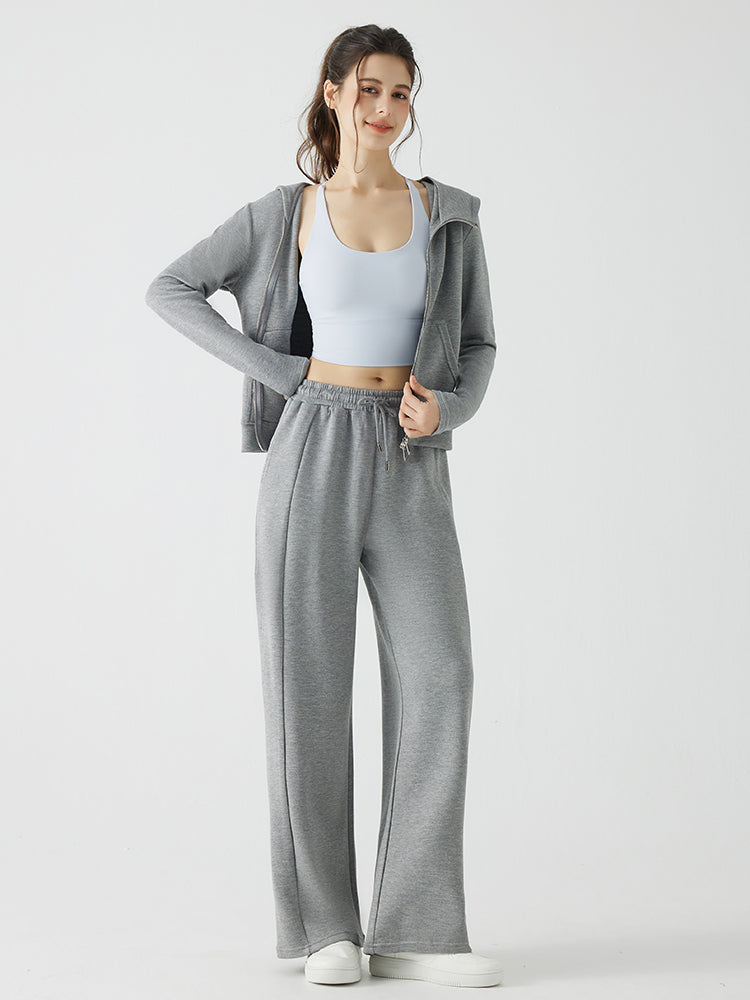 ソフトタッチ スウェットワイドパンツ