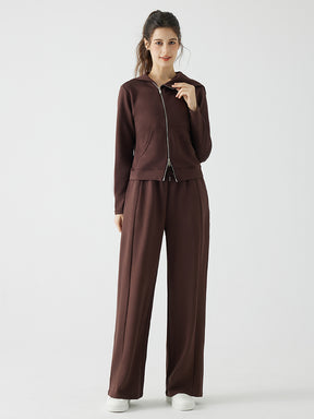 ソフトタッチ スウェットワイドパンツ