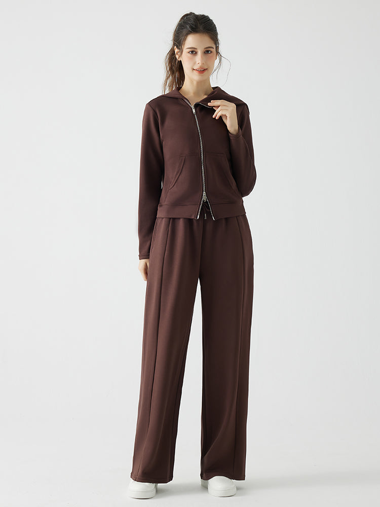 ソフトタッチ スウェットワイドパンツ