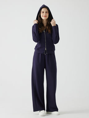 ソフトタッチ スウェットワイドパンツ