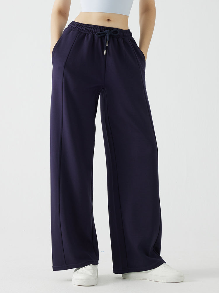 ソフトタッチ スウェットワイドパンツ