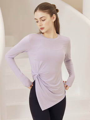 秋冬 アシンメトリーヘム 長袖 スライド入り　　　　　