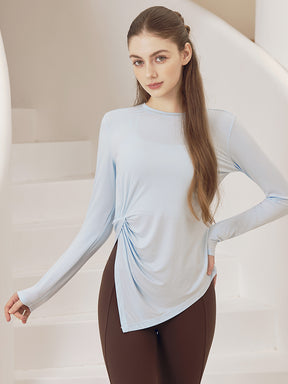 秋冬 アシンメトリーヘム 長袖 スライド入り　　　　　